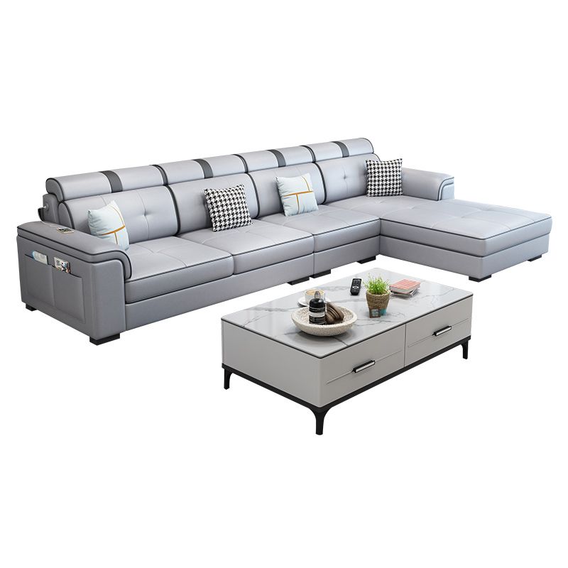 133.07" L x 70.86" W x 35.43" H Pillow Top Arm Sectional with Pillowed Back Cushions Clearhalo 'furn' 'furn_sectionals' 'Furniture' 'furniture_sectionals' 'kitchen' 'kitchen_sectionals' 'Living Room Furniture' 'Sectionals' 1200x1200_f50d8aae-570d-4af6-8961-cafd567999ed