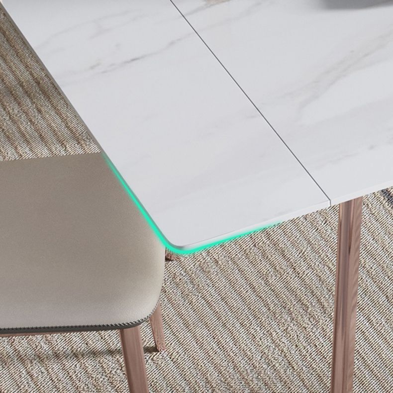 Luxury 1/4/5/7 Pieces Extendable Dining Set Sintered Stone Rectangle Dining Table Set Clearhalo 'Dining Room Sets' 'Dining Tables & Seating' 'dining_room_set' 'furn' 'furn_dining_room_set' 'Furniture' 'furniture_dining_room_set' 'Kitchen & Dining Furniture' 'kitchen&dining_furn' 'kitchen' 1200x1200_f50dbeee-cdb1-40ec-ab90-cc96938b1980