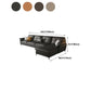 Contemporary Faux Leather Stationary Living Room Pillow Top Arm Seating