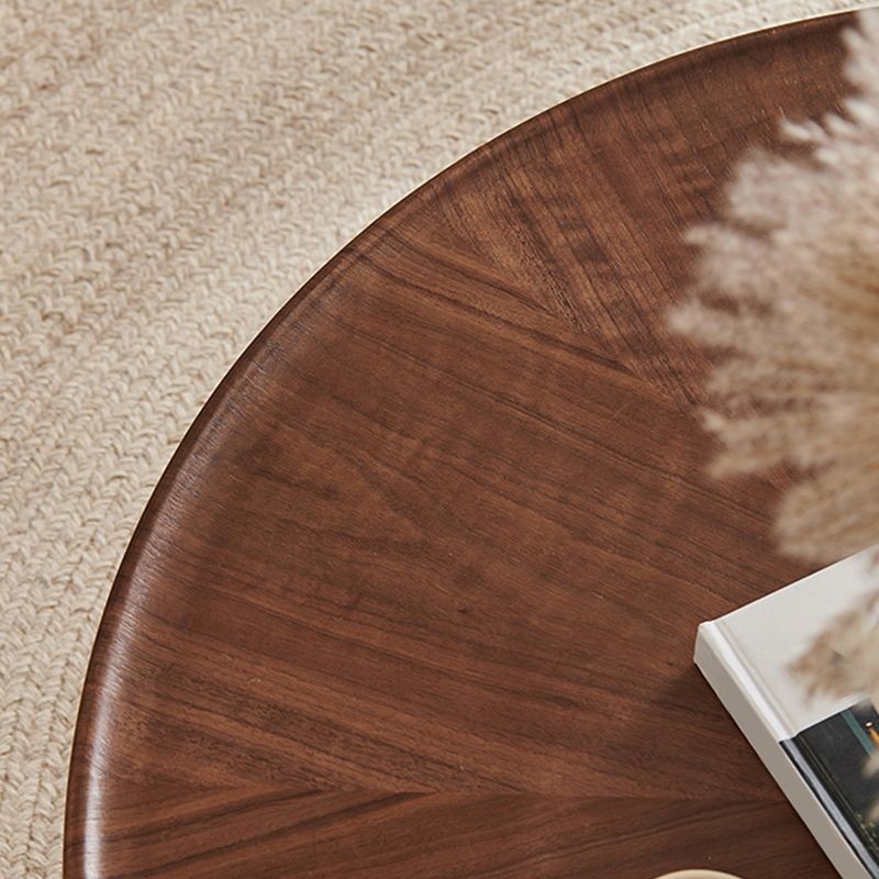 Modern Round Wood Single Coffee Table Pedestal Bunching Tables Clearhalo 'Coffee & Accent Tables' 'Coffee Tables' 'coffee_tables' 'furn' 'furn_coffee_tables' 'Furniture' 'Living Room Furniture' 1200x1200_f510e85a-645c-47c8-81df-620cacecec3d