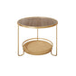Round Minimalist Coffee Table Glass Top Steel Coffee Table for Living Room Clearhalo 'Coffee & Accent Tables' 'Coffee Tables' 'coffee_tables' 'furn' 'furn_coffee_tables' 'Furniture' 'Living Room Furniture' 1200x1200_f511a054-bca5-4fa1-a0aa-82ea929dd8f4