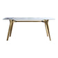 Traditional Luxury Dining Table Sintered Stone 4 Legs Table with Gold Frame Clearhalo ' dining_table' 'Dining Tables & Seating' 'Dining Tables' 'furn' 'furn_dining_table' 'Furniture' 'furniture_dining_table' 'Kitchen & Dining Furniture' 'kitchen&dining_furn' 'kitchen' 'kitchen_dining_table' 1200x1200_f5133095-5022-48f2-8462-f90355e2c97f