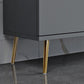 Supporto TV multimediale in legno ingegnerizzato con console TV per riporre gli armadietti chiusi