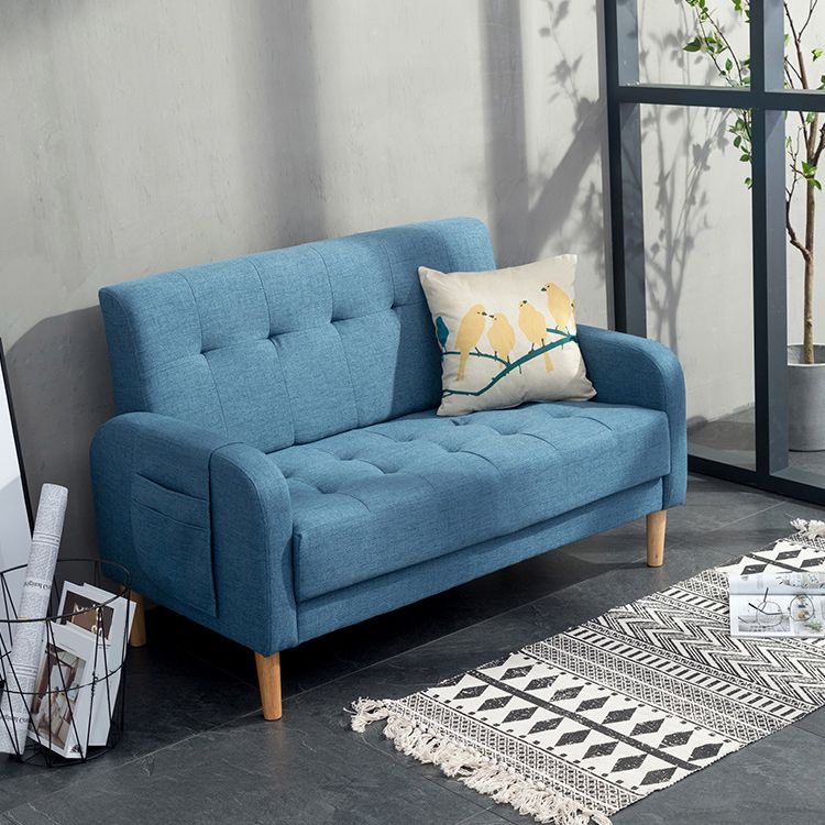 30.31" H Cotton Blend Square Arm Tufted Loveseat for Living Room Clearhalo 'furn' 'furn_sofas' 'Furniture' 'Living Room Furniture' 'Sofa' 'sofas' 1200x1200_f5157fd1-dd8f-406c-90b0-d52d1f7a711e