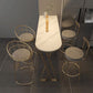 Traditional Luxury Bar Table Stone Top Bar Dining Table with Sled Base Clearhalo 'Bar Furniture' 'Bar Tables' 'bar_tables' 'furn' 'furn_bar_tables' 'Furniture' 'furniture_bar_tables' 'Kitchen & Dining Furniture' 1200x1200_f5186415-6d8d-432c-ab45-ac6838b45368