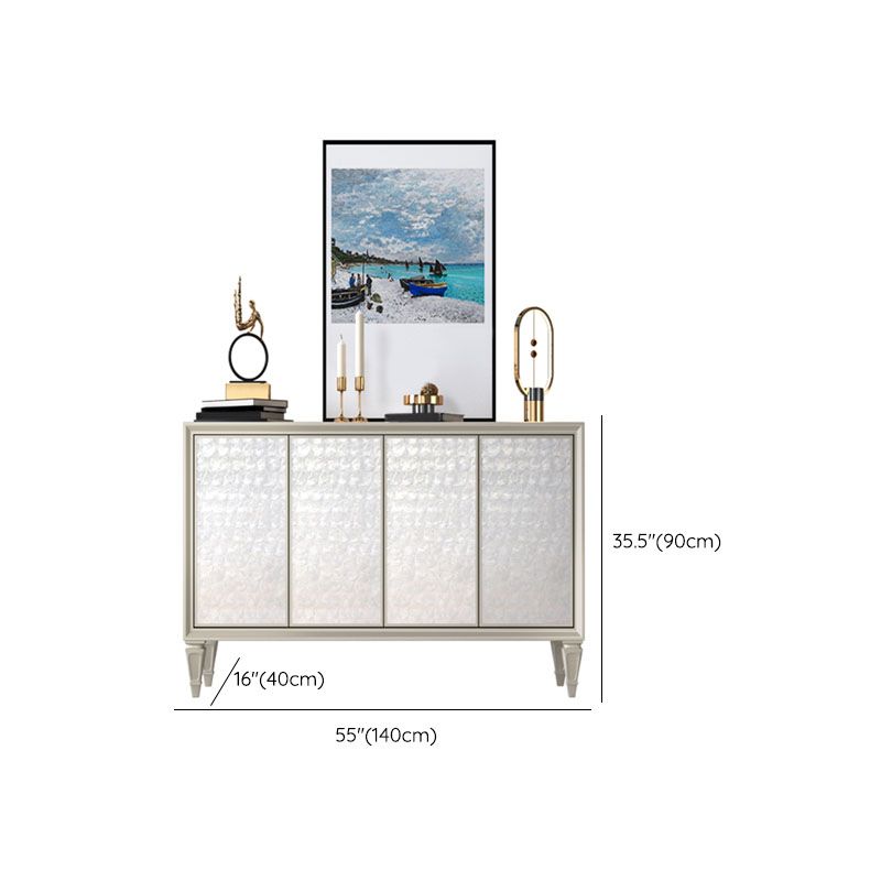 Stile moderno a buffet in legno ingegnerizzato per la sala da pranzo 35,4 pollici di altezza