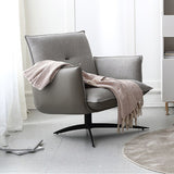 Contemporary Linen 4-Star Tight Back Accent Armchair in Grey Clearhalo 'Accent Chairs' 'accent_chairs' 'Chairs & Seating' 'furn' 'furn_accent_chairs' 'Furniture' 'Living Room Furniture' 1200x1200_f51955a2-942b-4773-a2b9-536c4967c7a0