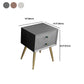 Glam imitazione in legno comodini di stoccaggio gambe incluse comodino da letto
