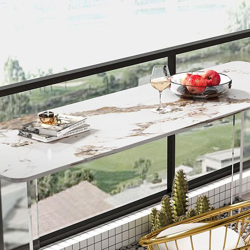 Modern Bar Table Set 1/2/3 Pieces Stone Rectangle Bistro Set for Indoor Clearhalo 'Bar Furniture' 'furn' 'furn_home_bar_bar_sets' 'Furniture' 'Home Bars & Bar Sets' 'home_bar_bar_sets' 'Kitchen & Dining Furniture' 1200x1200_f519b51f-d808-4629-98c9-b8d78df656db