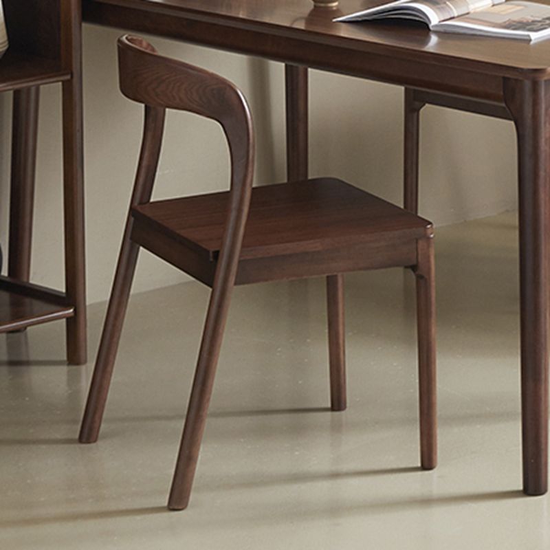 Ensemble de restauration moderne 1/3/4/5 PCS Table et chaises à manger en bois massif rectangle