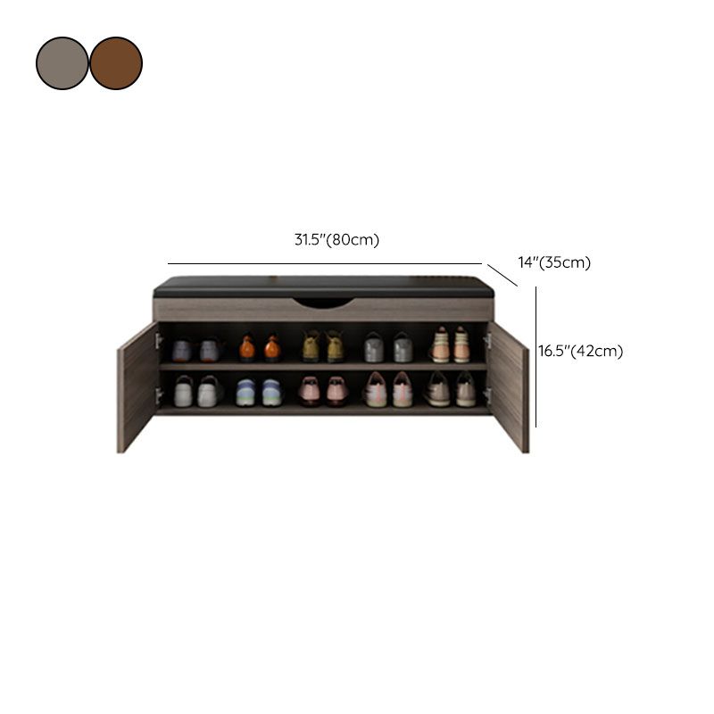 13,65 "W banc d'entrée industriel banc de siège rectangle avec rembourrage