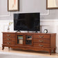 Console TV tradizionale Console multimediale per TV con contenitore chiuso e cassetti