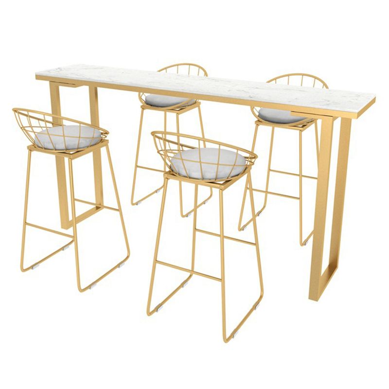 Nordic Style Rectangle Sintered Stone Table Dining Bar Counter Table for Kitchen Clearhalo 'Bar Furniture' 'Bar Tables' 'bar_tables' 'furn' 'furn_bar_tables' 'Furniture' 'furniture_bar_tables' 'Kitchen & Dining Furniture' 1200x1200_f51c2697-aa52-4d75-ab5f-a562cc85ba19