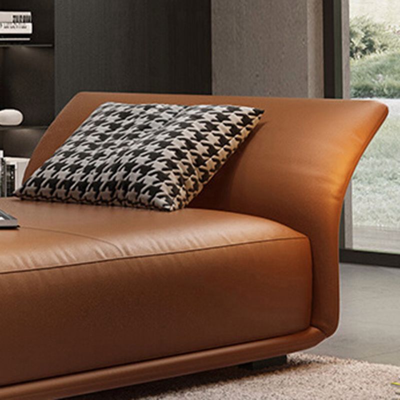 Chaise longue rembourrée contemporaine avec accoudoirs