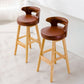 Contemporary Round Bar and Counter Stool Low Back Stool with 4 Legs Clearhalo 'Bar Furniture' 'Bar Stools' 'bar_stools' 'Furniture' 'furniture_bar_stools' 'Kitchen & Dining Furniture' 1200x1200_f51e444a-588c-4ecb-817c-ce898f282a77