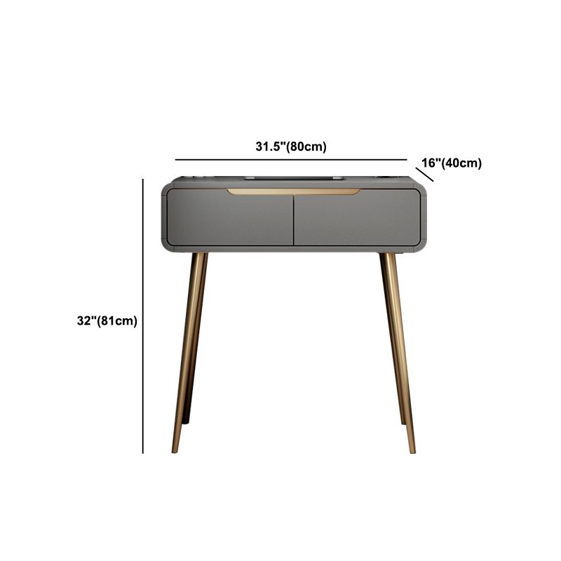 31,5 "Hoogte Wit/ grijze houten top make-up ijdelheid met lade voor slaapkamer