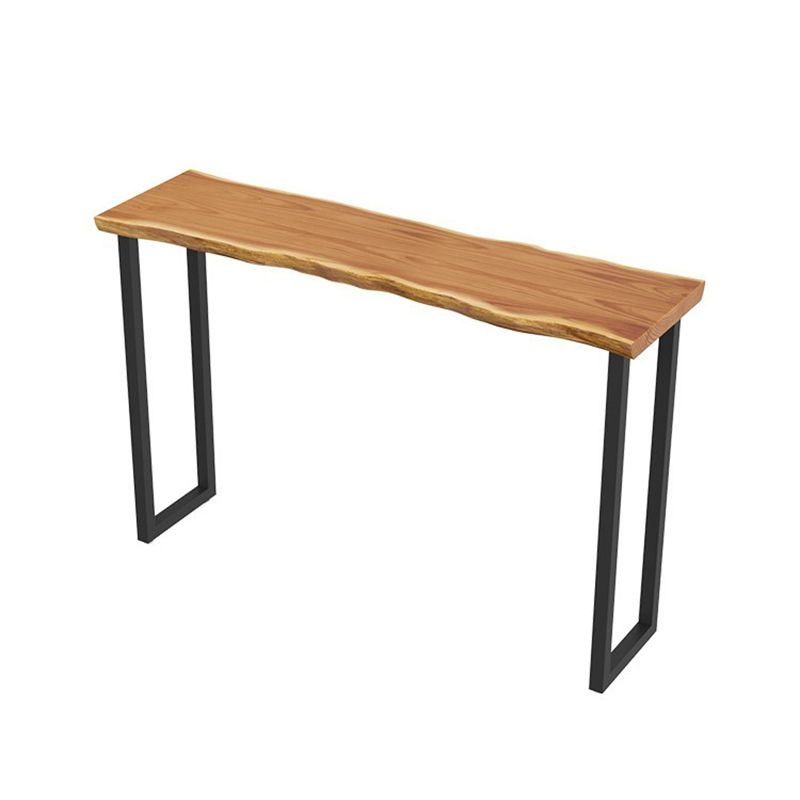 Industrial Style Solid Wood Bar Table Rectangle Bar Dining Table for Indoor Clearhalo 'Bar Furniture' 'Bar Tables' 'bar_tables' 'furn' 'furn_bar_tables' 'Furniture' 'Kitchen & Dining Furniture' 1200x1200_f51ef0f6-6917-47fe-84d3-7a771d858c12