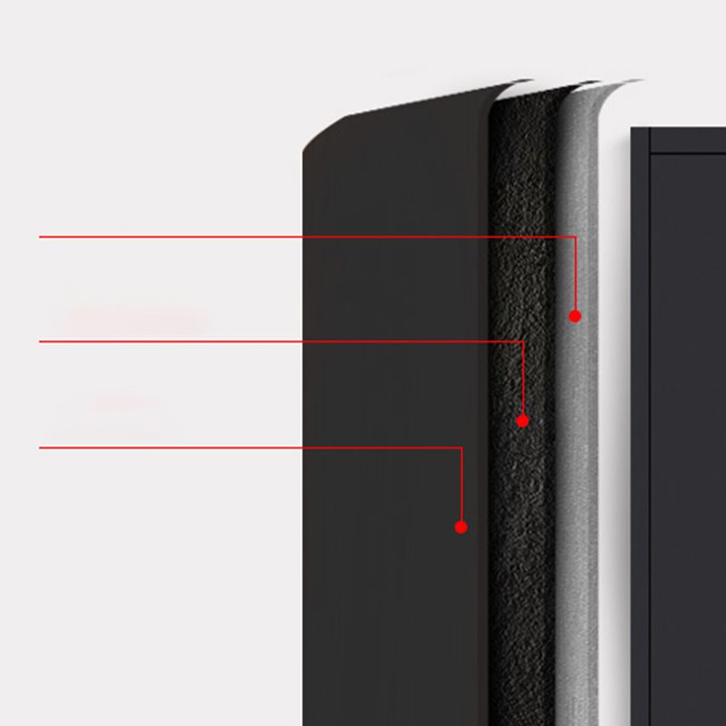 Zeitgenössischer Aktenschrank Stahlrahmenschlüssel Schloss weißer lateraler Aktenschrank für Büro