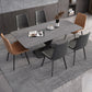 Modern Dinette Set 1/4/5/6/7 Pieces Dining Table Set with Sintered Stone Top Clearhalo 'Dining Room Sets' 'Dining Tables & Seating' 'dining_room_set' 'furn' 'furn_dining_room_set' 'Furniture' 'furniture_dining_room_set' 'Kitchen & Dining Furniture' 1200x1200_f51ff558-65c9-452e-bb97-6e03b5dd65ae