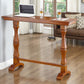 Modern Brown Wood Counter Table with Rectangle Table Top Trestle Table - 42" H Clearhalo 'Bar Furniture' 'Bar Tables' 'bar_tables' 'furn' 'furn_bar_tables' 'Furniture' 'furniture_bar_tables' 'Kitchen & Dining Furniture' 1200x1200_f520fc73-038f-447e-8a5b-4b586a4bb715