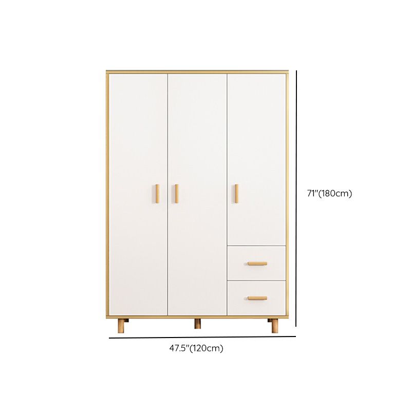 Rectangular Wardrobe Cabinet Modern Simple Wooden Wardrobe Cabinet
