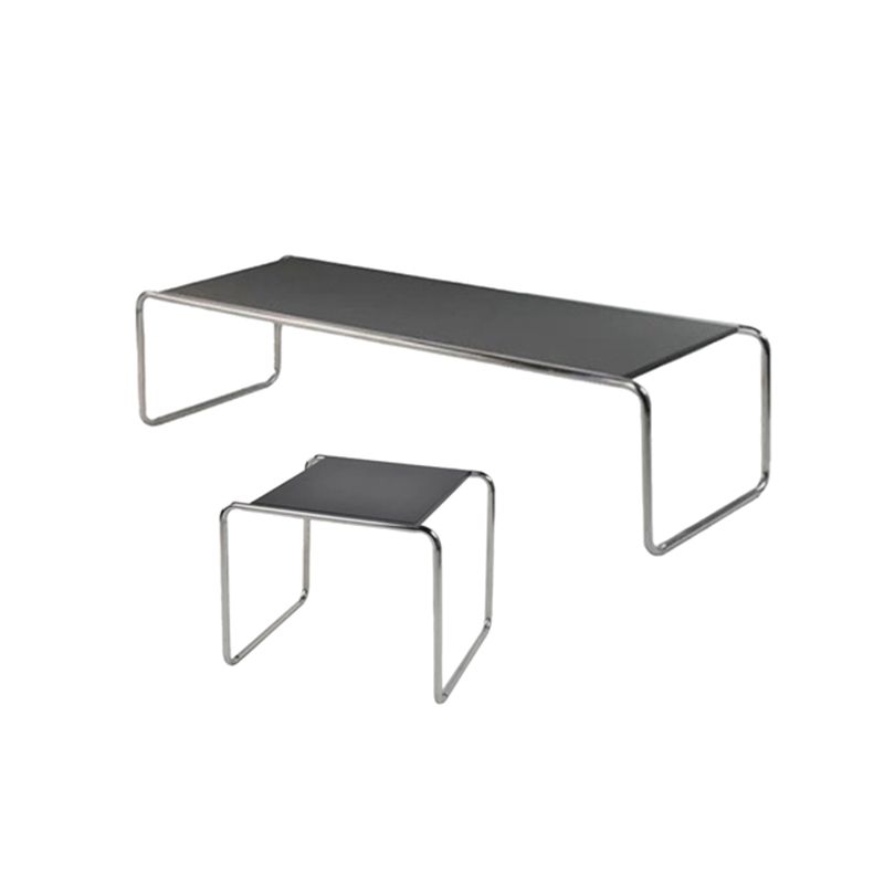 Contemporary Rectangle Solid Wood Coffee Table with Steel Sled Base Clearhalo 'Coffee & Accent Tables' 'Coffee Tables' 'coffee_tables' 'furn' 'furn_coffee_tables' 'Furniture' 'Living Room Furniture' 1200x1200_f524247d-7736-43db-928b-34e46d0f5f5f