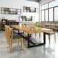 Metal Industrial Rectangle Dining Table Pine Solid Wood Top Table with Trestle Base Clearhalo ' dining_table' 'Dining Tables & Seating' 'Dining Tables' 'furn' 'furn_dining_table' 'Furniture' 'furniture_dining_table' 'Kitchen & Dining Furniture' 'kitchen&dining_furn' 'kitchen' 'kitchen_dining_table' 1200x1200_f528f2e8-addc-4c56-9212-6794f22085e2