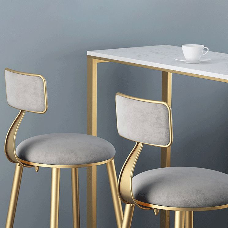 Industrial Sintered Stone Pub Set 1/3 Piece Storage Bar Table with Upholstered Stool