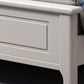 Panneau en bois blanc moderne lit standard, lit de tête rectangulaire