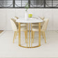 Contemporary Dining Room Dinner Table 4 Legs Stone Dining Table Clearhalo 'Dining Tables & Seating' 'Dining Tables' 'dining_table' 'furn' 'furn_dining_table' 'Furniture' 'Kitchen & Dining Furniture' 1200x1200_f52da170-a7ba-43f5-ba22-91c89ef7ad5e