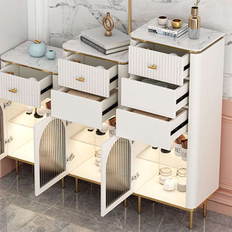 11,7 inch brede opbergkist Klassiek Glam-dressoir met 1/2/3 laden