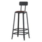 Industrial Style Square Leather Seat with Metal Legs Counter Stool for Kitchen Bar Clearhalo 'Bar Furniture' 'Bar Stools' 'bar_stools' 'furn' 'furn_bar_stools' 'furniture_bar_stools' 'Kitchen & Dining Furniture' 'kitchen&dining_furn' 'kitchen' 'kitchen_furn' Furniture' 1200x1200_f5307536-9210-4481-b9b5-2388ab268b40