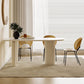 White Modern Dining Table Sintered Stone Dinner Table for Dining Room