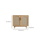 Home Rectangle Sideboard Cabinet Wooden Side Board with Doors