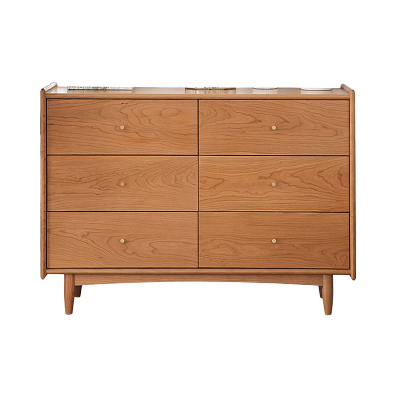 Minimalistic Water Resistant Storage Cabinet Solid Wood Accent Chests with 6 Drawers Clearhalo 'Cabinets & Chests' 'cabinets_chests' 'furn' 'furn_cabinets_chests' 'Furniture' 'Living Room Furniture' 1200x1200_f53a00b0-ca4a-435f-94da-dbd0bb1b53e3