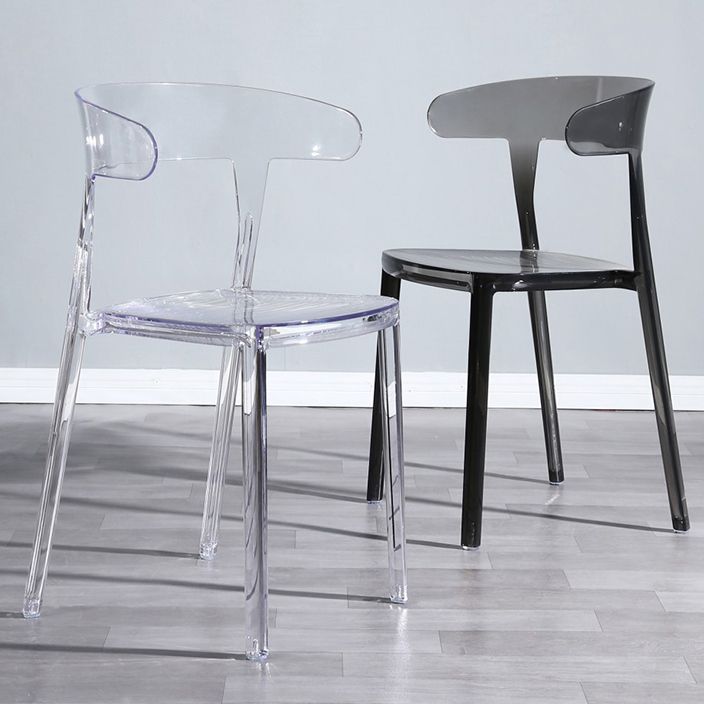 Nordic Style Plastic Dining Room Chair Open Back Dining Side Chair for Restaurant Use Clearhalo ' kitchen&dining_furn' 'Dining Chairs' 'Dining Tables & Seating' 'dining_chair' 'furn' 'furn_dining_chair' 'Furniture' 'furniture_dining_chair' 'Kitchen & Dining Furniture' 'kitchen' 1200x1200_f53df7dc-a276-4f65-ad0e-7ea8123f9720