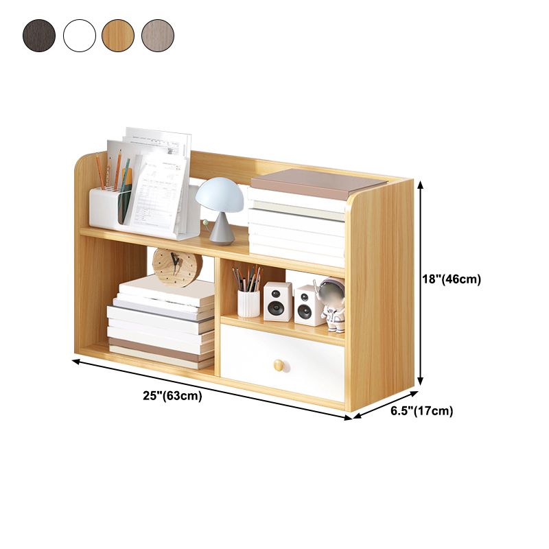Modern Style Bookshelf Engineer Wood Bookcase with Drawer for Home Clearhalo 'Bookcases' 'furn' 'furn_bookcases' 'Furniture' 'Office Furniture' 1200x1200_f53e058c-c0fa-4055-8c65-0de1d20d427c