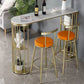 Living Room Counter-height Pub Table Gold Storage Metal Bar Dining Table Clearhalo 'Bar Furniture' 'Bar Tables' 'bar_tables' 'furn' 'furn_bar_tables' 'Furniture' 'furniture_bar_tables' 'Kitchen & Dining Furniture' 1200x1200_f5401c9b-53b4-49f9-b99b-112346271bdb