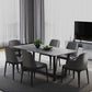 Industrial Dining Rectangle Table Sintered Stone Table with Metal Legs for Kitchen