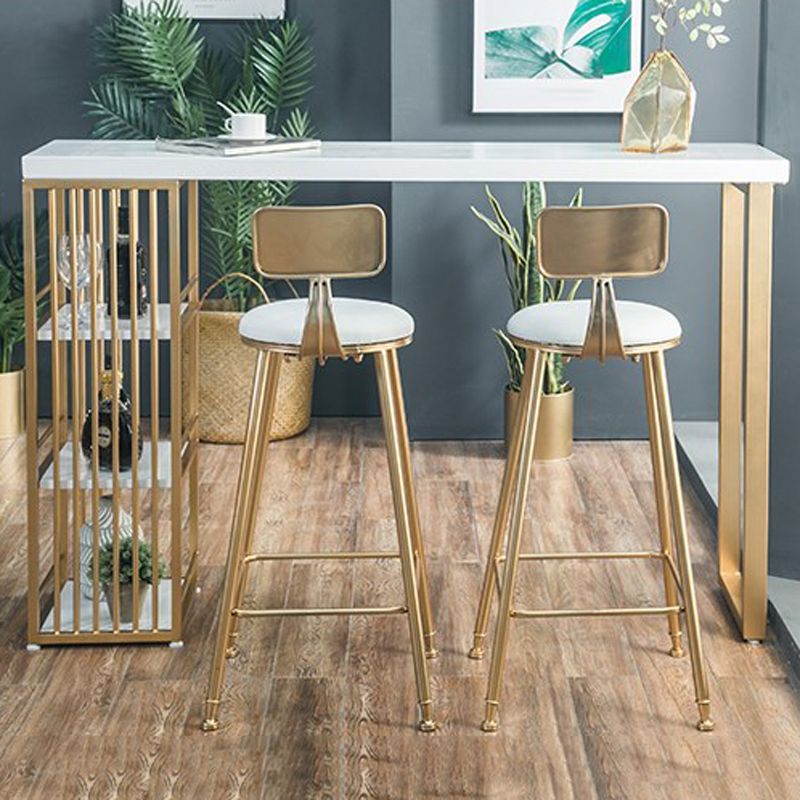 Glam 1/3 Pieces Bar Table Set Rectangle Wood Counter Table with High Stools for Cafe Clearhalo 'Bar Furniture' 'furn' 'furn_home_bar_bar_sets' 'Furniture' 'Home Bars & Bar Sets' 'home_bar_bar_sets' 'Kitchen & Dining Furniture' 1200x1200_f541abed-65fe-4502-9dc5-b4da2a40914c