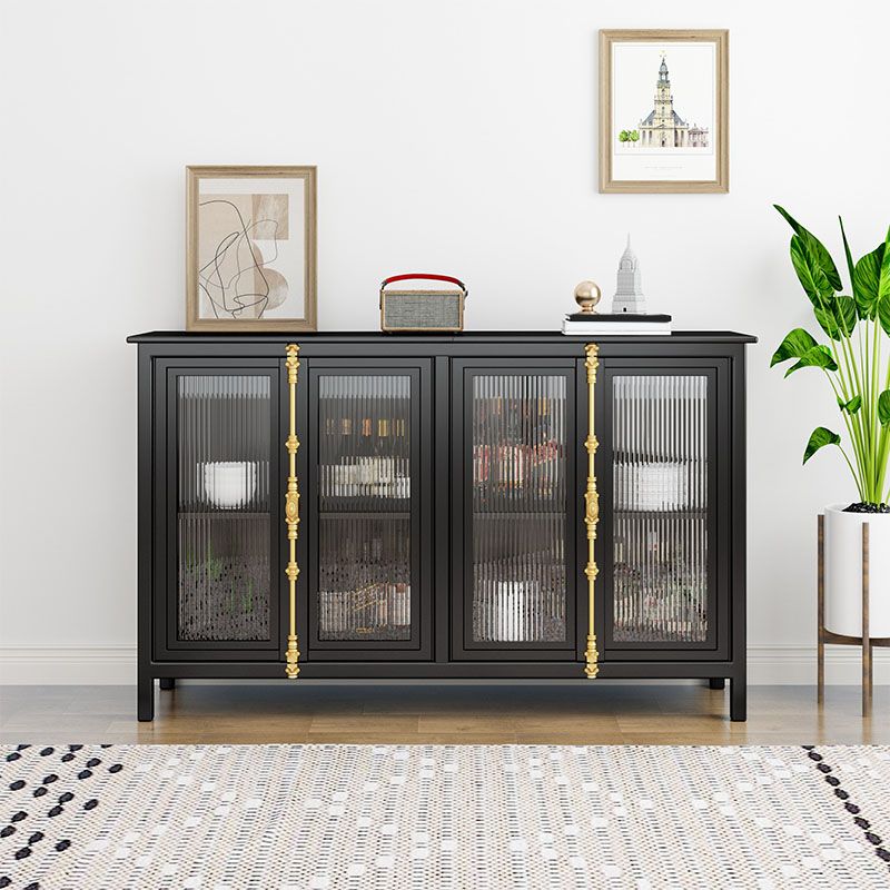 Porte di vetro moderne Curio Curio Armadio in metallo con porte per soggiorno