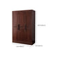 Contemporary Wardrobe Armoire Wood Wardrobe Closet with Doors and Drawers