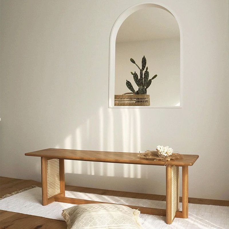 Solid Wood Rustic Dining Bench, 29.5"H Bench with Trestle Base Clearhalo 'Benches' 'Chairs & Seating' 'furn' 'furn_benches' 'Furniture' 'Living Room Furniture' 1200x1200_f5454572-e6ee-455d-8e30-dca1f498e819