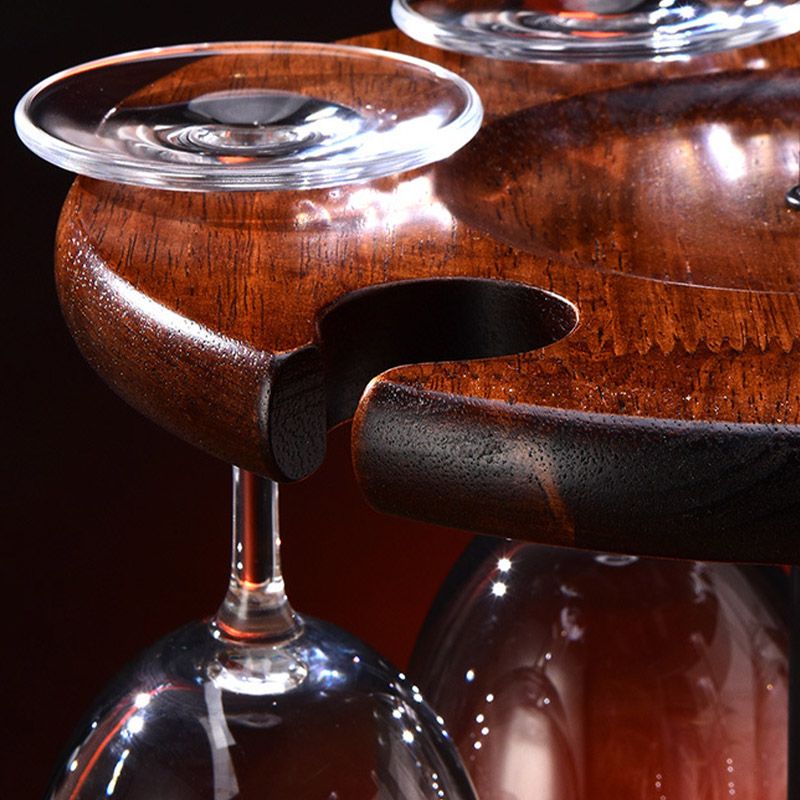 Modern Simple Wine Rack Houten Base Wine Bottle Rack voor slaapkamer