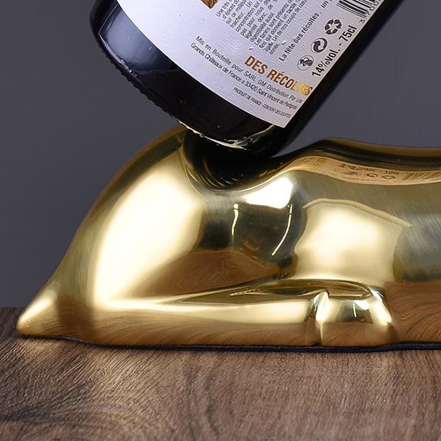 Porta di vino moderno per vino da tavolo da tavolo in metallo per cucina