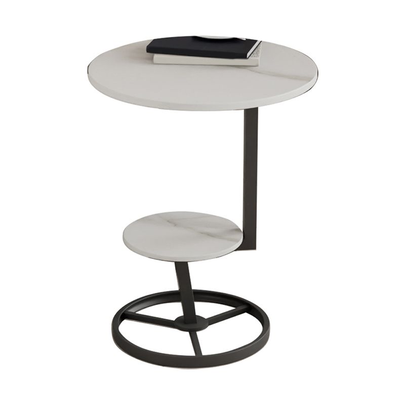Modern Abstract Corner Table Round Slate Side End Table for Living Room Clearhalo 'Coffee & Accent Tables' 'End & Side Tables' 'end_side_tables' 'furn' 'furn_end_side_tables' 'Furniture' 'Living Room Furniture' 1200x1200_f5487a8a-0d09-49f6-8c22-c5b1712196d4
