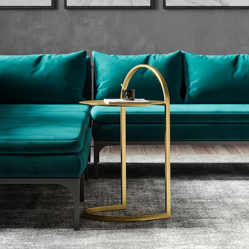 Mesa moderna de la mesa de acento redondo de la mesa nocturna para el dormitorio, 14 "W