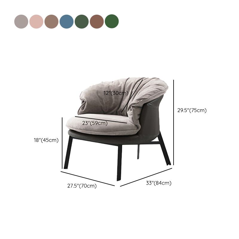 Solid Color Accent Room Chair Mid-century Living Room Lounge Chair Clearhalo 'Accent Chairs' 'accent_chairs' 'Chairs & Seating' 'furn' 'furn_accent_chairs' 'Furniture' 'Living Room Furniture' 1200x1200_f54b6b58-3d3a-4d9a-928f-6f846601d0dd