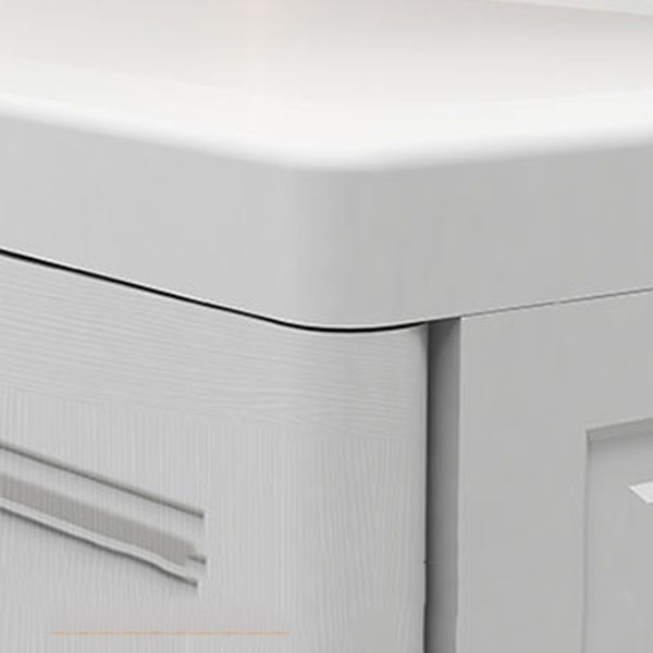 Hinged Wardrobe Cabinet with Garment Rod Modern Plastic Wardrobe Armoire