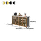 Wood Living Room Sideboard Cabinet Glam Server Cabinet with Storage and Glass Door Clearhalo 'buffet_sideboard' 'Buffets & Sideboards' 'Furniture' 'furniture_buffet_sideboard' 'Kitchen & Dining Furniture' 1200x1200_f550bcc1-47f1-4dde-a635-6c1b507aa2b1